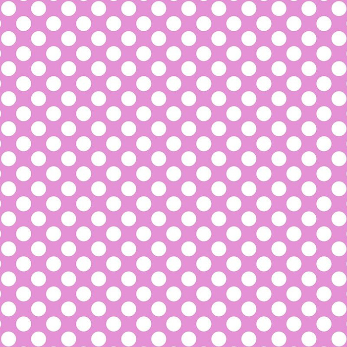 WHITE DOTS / purple - Cotton woven fabric
