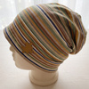 Czapka "Smerfetka" - RETRO EARTH STRIPES / Rozmiar do wyboru