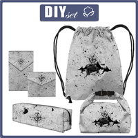 PAKIET UCZNIA - JEEP / beton - zestaw do uszycia