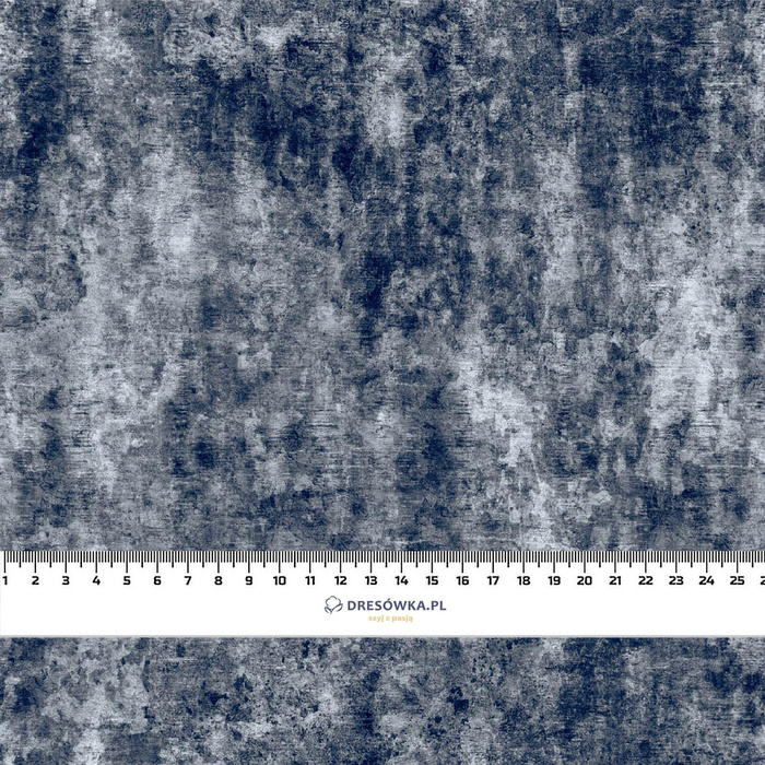 GRUNGE (navy) - organický úplet single jersey s elastanem 