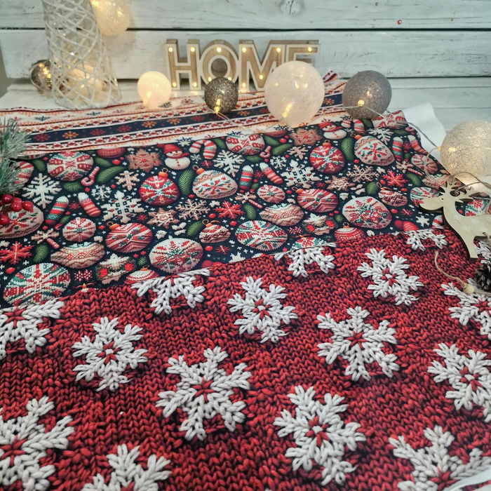 70CM CHRISTMAS SWEATER wz.2 - tkanina bawełniana
