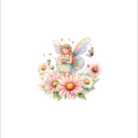 FAIRY WORLD wz.15 - panel (60cm x 50cm)  Cotton woven fabric
