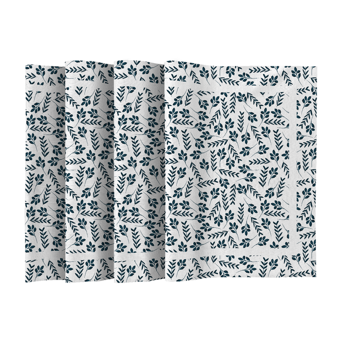 NAPKINS AND RUNNER - SMALL LEAVES pat. 2 - sewing set