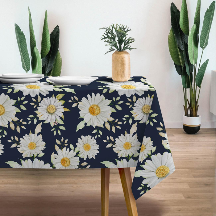 DAISIES PAT. 2 / dark blue