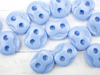 Kordelstopper mit zwei Löchern 22mm - hellblau