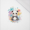 CUTE PANDA - panel (60cm x 50cm) SINGLE JERSEY