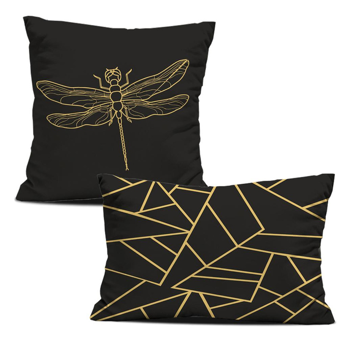 OZDOBNÉ POLŠTÁŘE -  ZLATÁ VÁŽKA