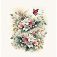 PASTEL BLOOM WZ. 1 - panel (75cm x 80cm)