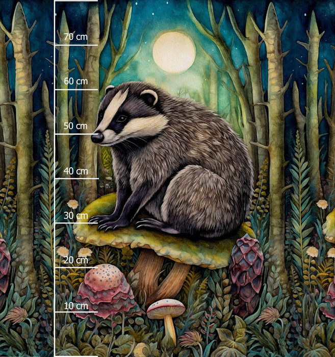 BOHO BADGER - Panel (75cm x 80cm)