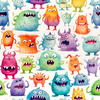 FUNNY MONSTERS M. 1 - Single Jersey