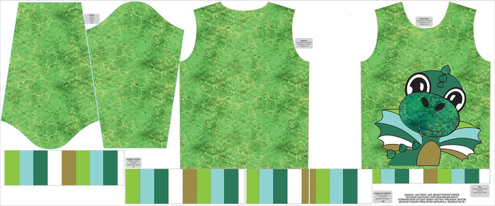 DĚTSKÁ MIKINA S KAPUCÍ (ALEX) - DRAK DINO - teplákovina (146-152)