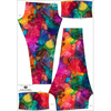 GIRLS THERMO LEGGINGS (DORA) - ALCOHOL INK PAT. 5 - sewing set 128