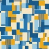 RETRO GEOMETRIC WZ. 3 - Drelich bawełniany