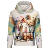 CLASSIC WOMEN’S HOODIE (POLA) - TRAVEL TIME PAT. 3 - sewing set XXXL