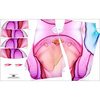SPORTS LEGGINGS - PINK ART - sewing set - XL