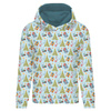 CLASSIC WOMEN’S HOODIE (POLA) - CHRISTMAS TREES AND PRESENTS (CHRISTMAS SEASON) - looped knit fabric - S