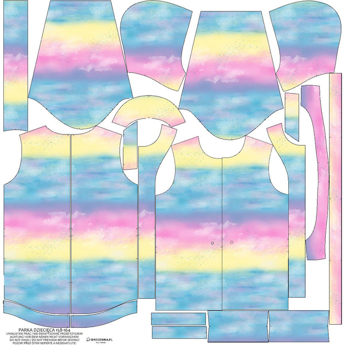 KINDERPARKA (ARIEL) - REGENBOGEN-OZEAN Ms. 1 - Softshell (158-164)