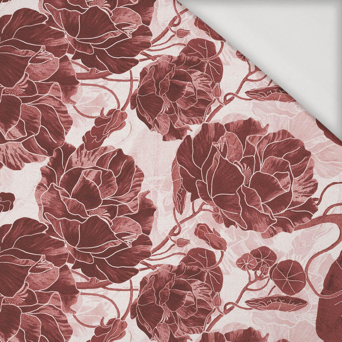 FLOWERS pattern no. 5 (red) - Viscose jersey