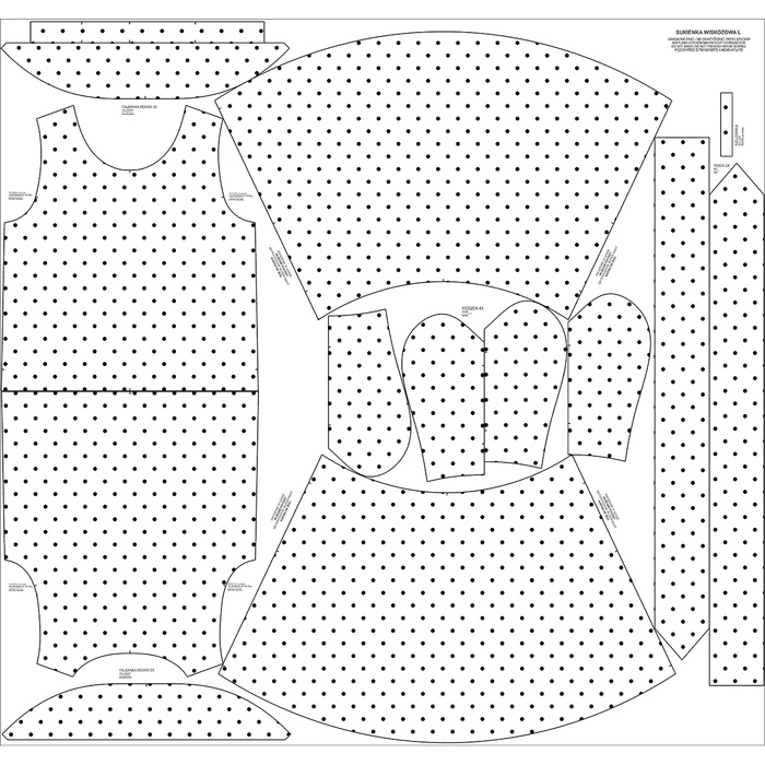 KLEID "EMMA" - POLKA DOTS WZ. 2 - Viskosejersey mit Elasthan M