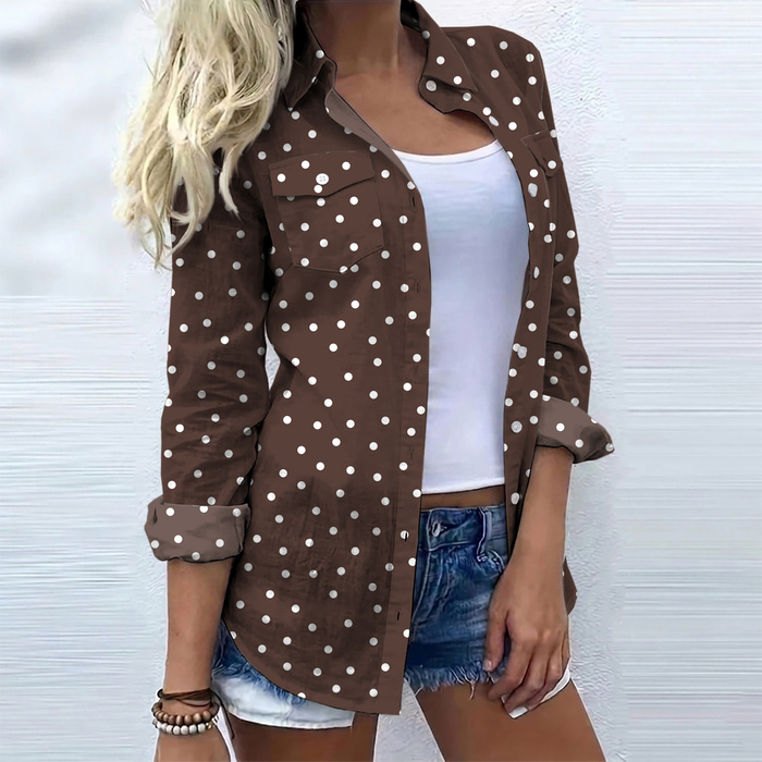 POLKA DOTS WZ. 1 - light brushed knitwear