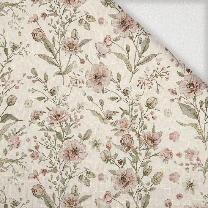 FLOWERS MEADOW WZ. 4 - Woven Fabric for tablecloths
