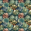 SUCCULENT PLANTS MS. 8 - Wintersweat angeraut mit Elastan ITY