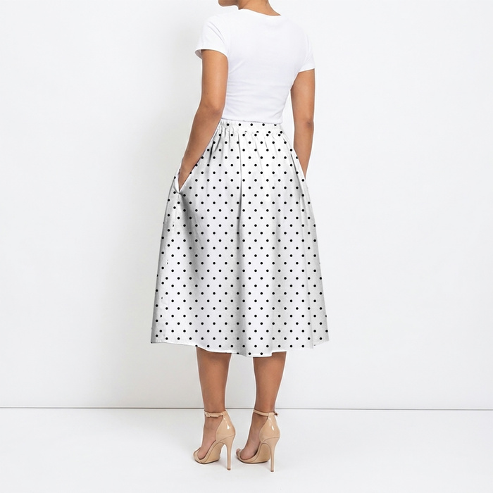 POLKA DOTS WZ. 2 - Satyna