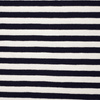 VISCOSE JERSEY - PRUHY TMAVOMODRÁ / BÍLÁ 0,5 cm x 0,5 cm