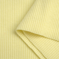 Rib Jersey fabric Unicolour - BUTTER YELLOW (D-173)
