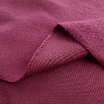 Thick brushed sweatshirt D300 - AUBERGINE (D-215)