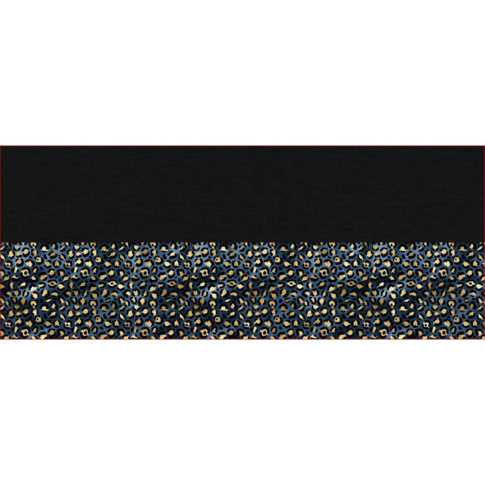 BUTTON SCARF - LEOPARD / SPOTS PAT. 2 - sewing set