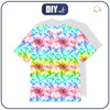 KID’S T-SHIRT- BATIK pat. 1 / rainbow - single jersey (104/110)