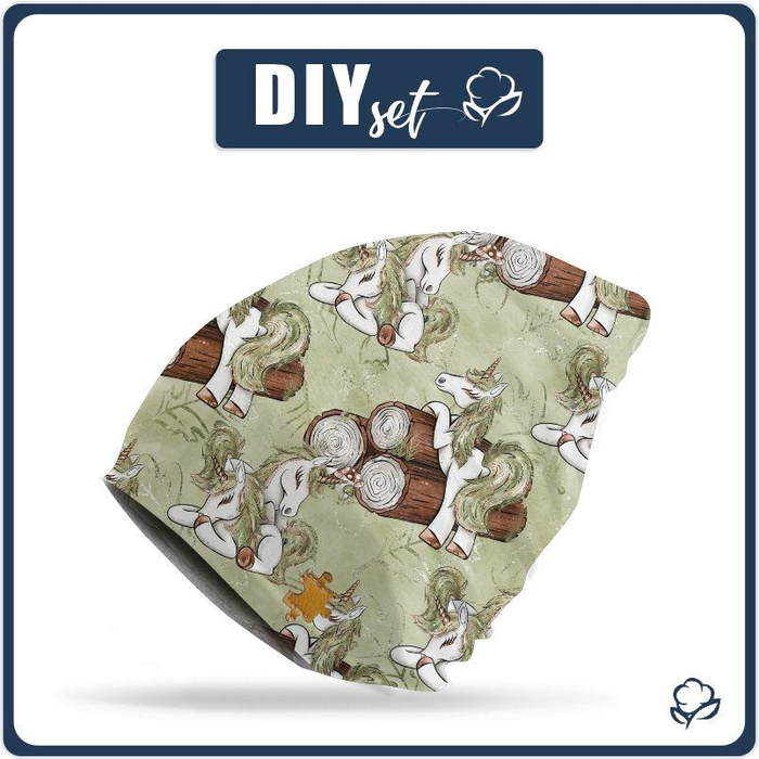 "Beanie" Mütze - WALD EINHÖRNER ms. 1 / grün 51-53