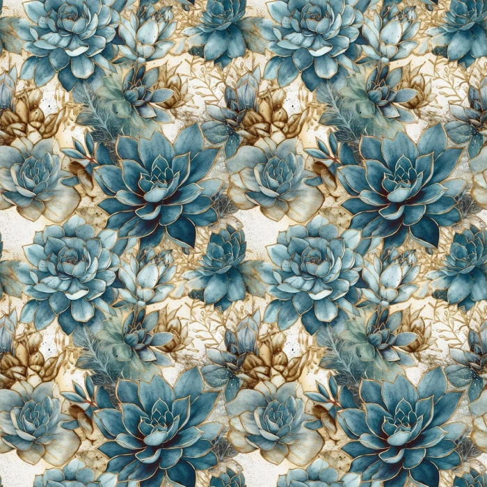 SUCCULENT PLANTS WZ. 1 - Viskose Webware