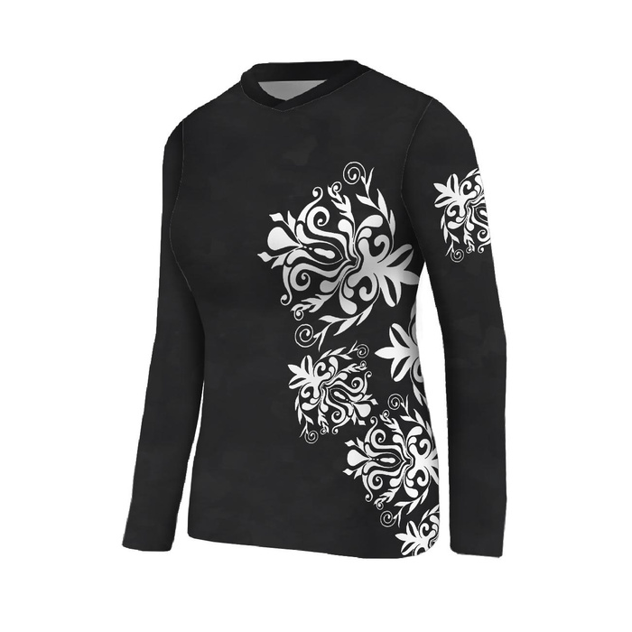 THERMO KOMPLET DAMSKI (JANE) - DAMASCO KONTUR / czarny - zestaw do uszycia XXXL