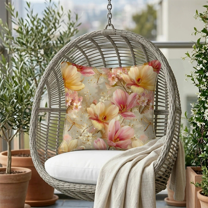 MAGNOLIA FLOWERS - Minky plyš