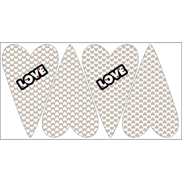 DEKO-HERZCHEN - LOVE / HERZCHEN beige