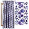PANSIES (BLOOMING MEADOW) (Very Peri) - Linen 100%