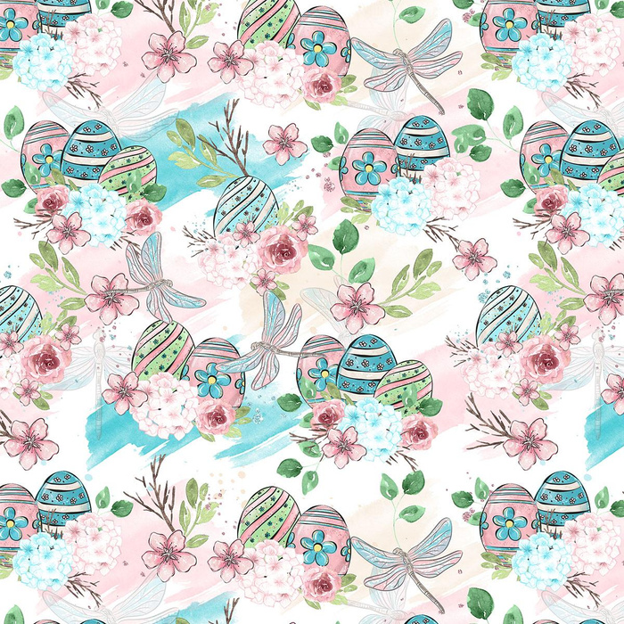 EASTER MIX PAT. 2 - Viscose jersey