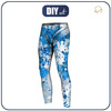 THERMO LEGGINSY MĘSKIE (JACK) - BLUE SPLATTER - zestaw do uszycia M