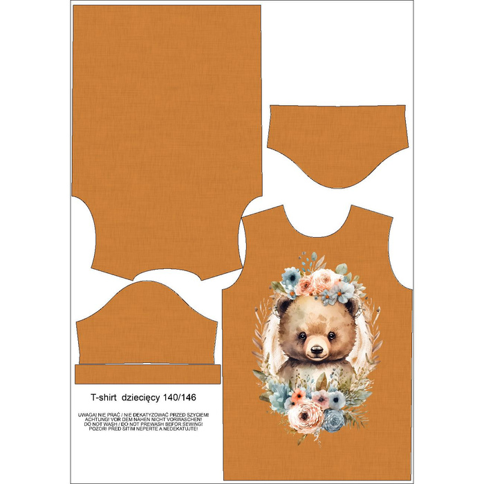 T-SHIRT DZIECIĘCY - BABY BEAR - zestaw do uszycia (104/110)