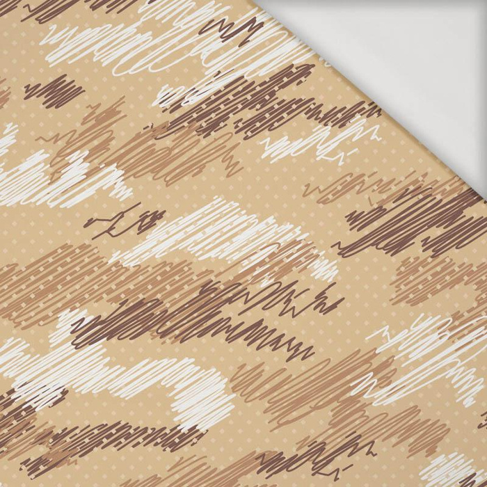 CAMOUFLAGE - scribble / mustard - Viscose jersey