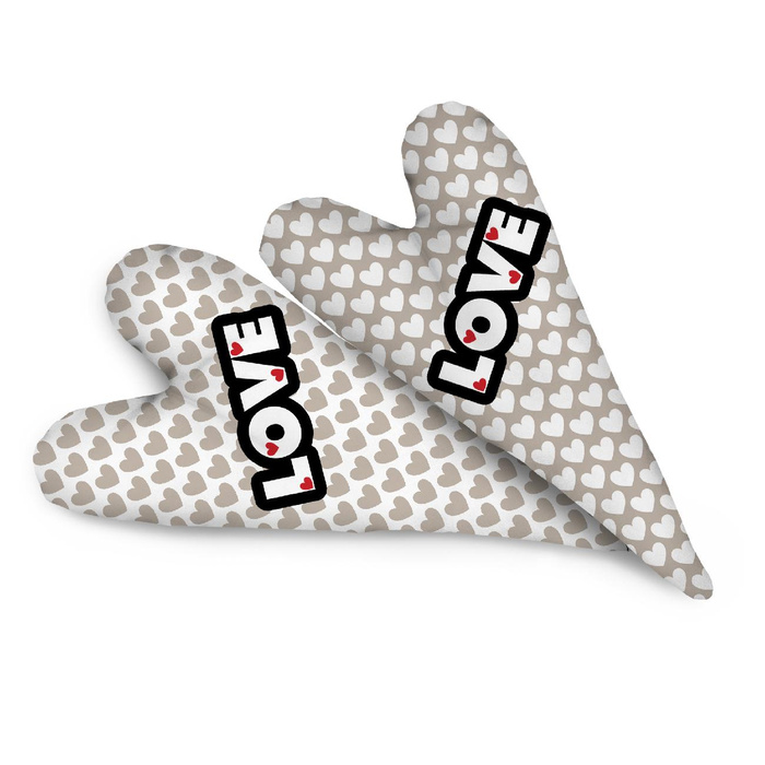 DECORATIVE HEARTS - LOVE / HEARTS beige