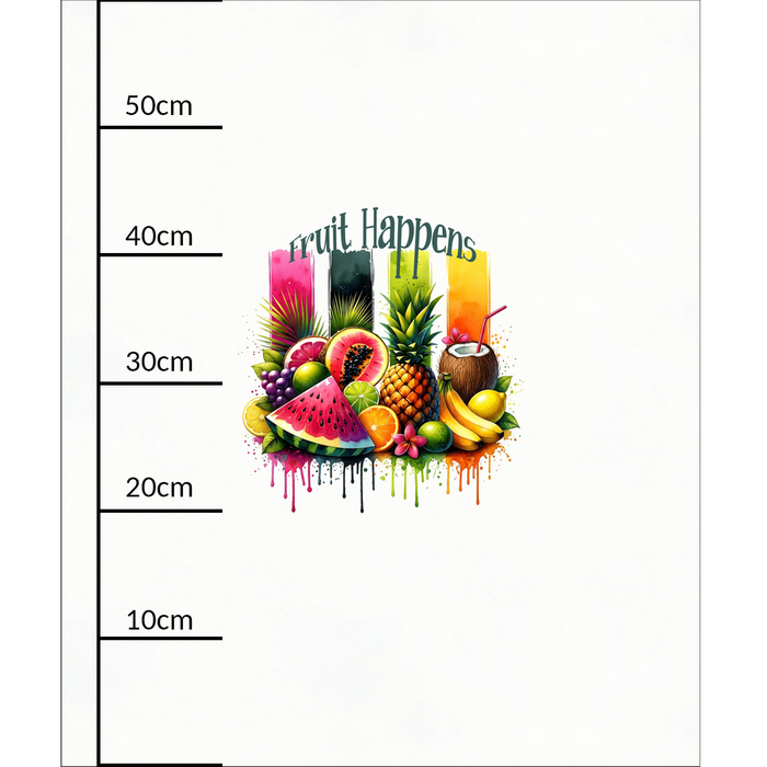 TUTTI FRUTTI MIX WZ. 1 - Panel (60cm x 50cm)  Polster- Velours
