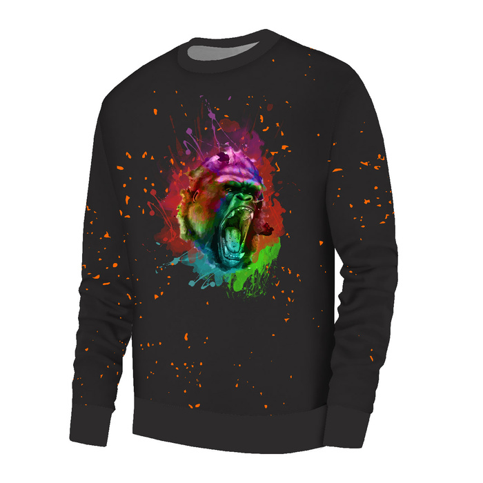 BASIC HERREN SWEATSHIRT (OREGON) - AFFE - Nähset M