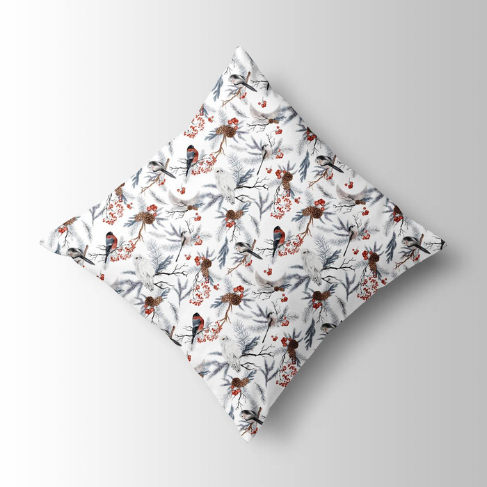 WINTERVÖGEL M. 1 (WINTER IM PARK) - Webware für Tischdecken