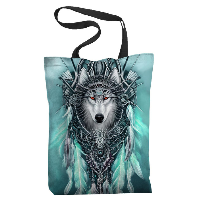 SHOPPERKA - SPIRIT WOLF - tkanina wodoodporna - zestaw do uszycia
