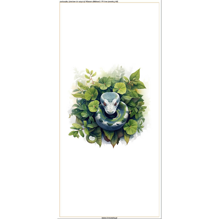 KISSEN 45x45 - WATERCOLOR SNAKE - Nähset