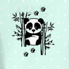 LONGSLEEVE -  PANDA (groszki) / Miętowy- single jersey (146/152)