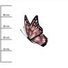 BUTTERFLY pat. 3 (GLITTER BUTTERFLIES) - SINGLE JERSEY PANEL 75cm x 80cm